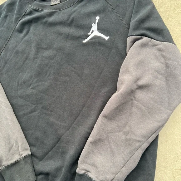 Jordan Black and Gray Crewneck Sweater - Picture 6 of 8